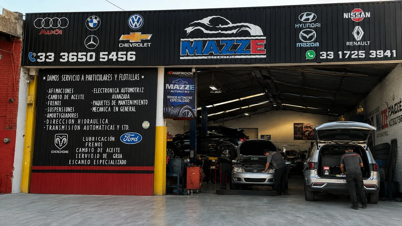 Fachada de MAZZE Automotriz en Guadalajara